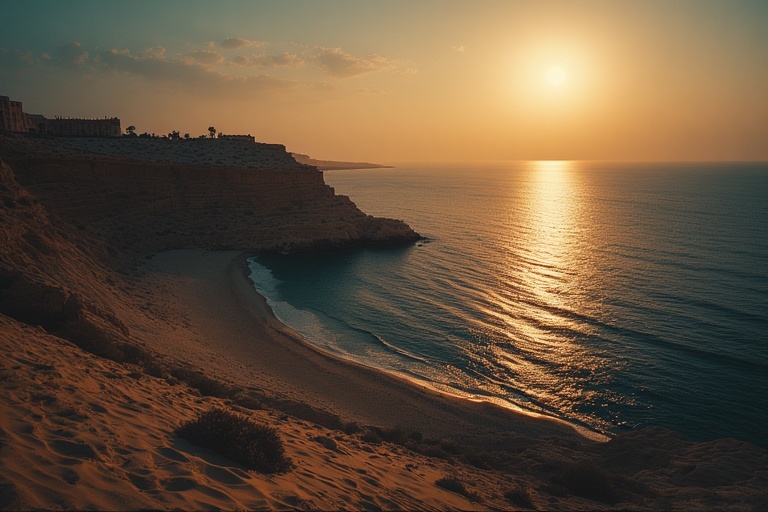 Khorfakkan beach and amphitheatre view